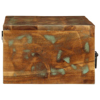 Mobile TV a Parete-Mobile TV a Muro 80x30x19 cm in Legno Massello di Recupero 820880