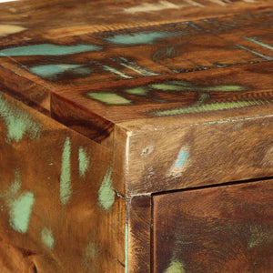 Mobile TV a Parete-Mobile TV a Muro 100x30x19 cm in Legno Massello di Recupero 740162