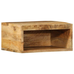 Mobile TV a Parete-Mobile TV a Muro 40x30x19 cm Legno Grezzo Massello di Mango