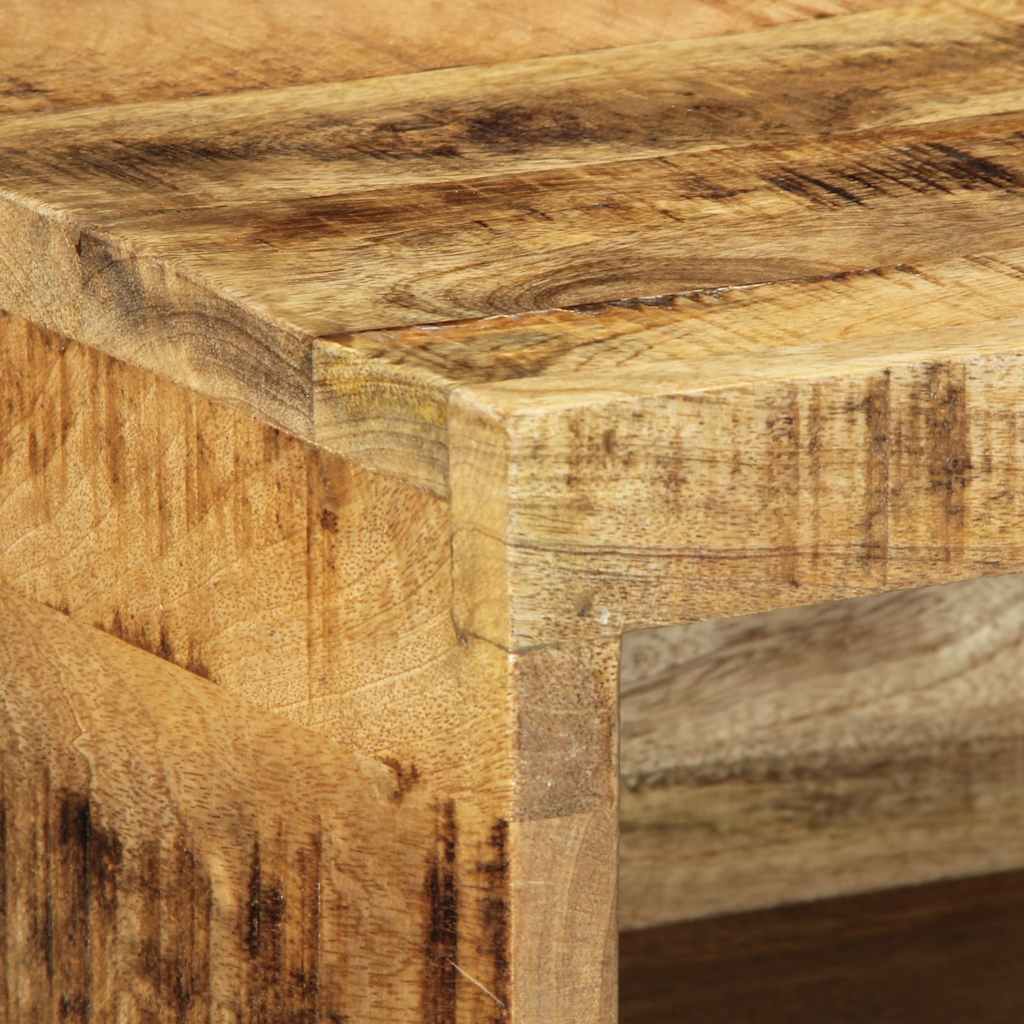 Mobile TV a Parete-Mobile TV a Muro 40x30x19 cm Legno Grezzo Massello di Mango