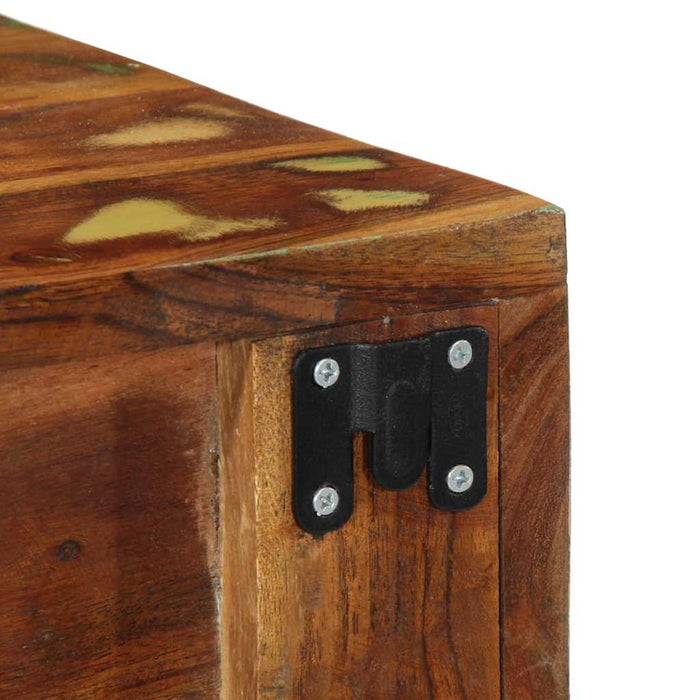 Mobile TV a Parete-Mobile TV a Muro 40x30x19 cm in Legno Massello di Recupero