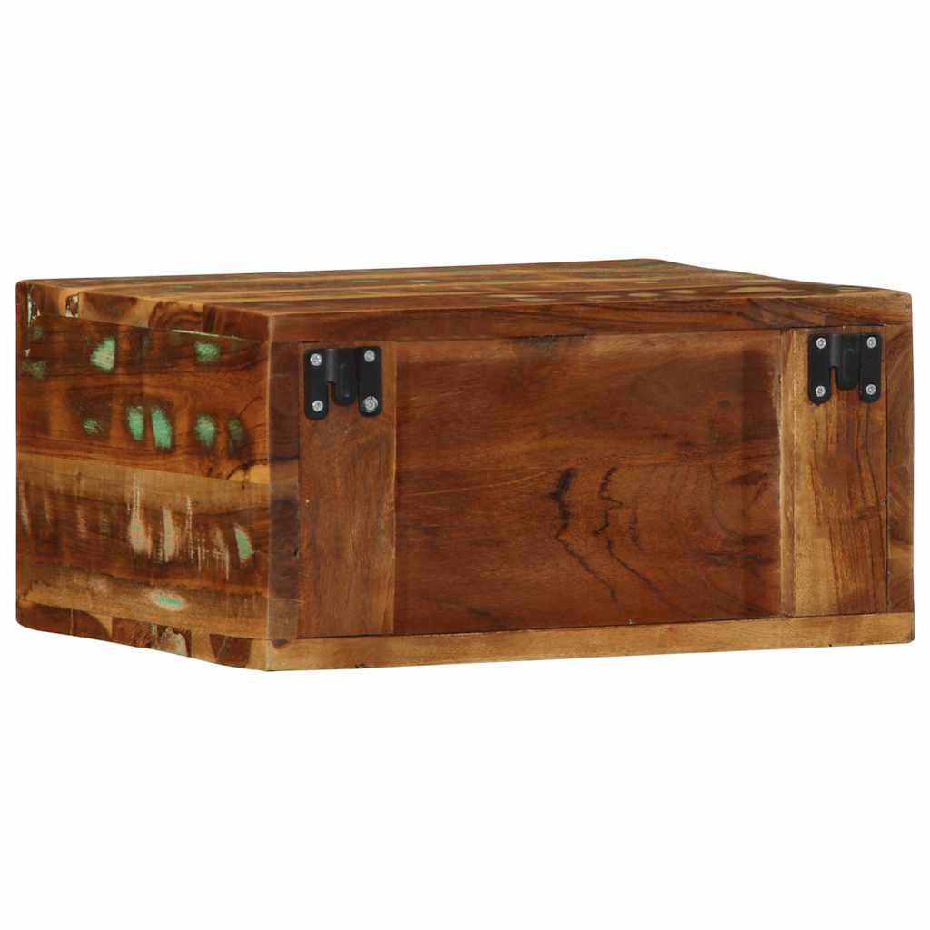 Mobile TV a Parete 2 pz-Set di 2 Mobile TV a Muro in Legno Massello di Recupero