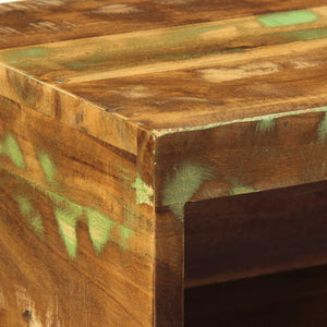 Mobile TV a Parete 2 pz-Set di 2 Mobile TV a Muro in Legno Massello di Recupero