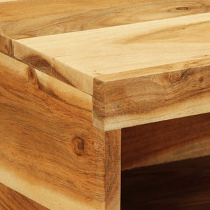 Mobile TV a Parete-Mobile TV a Muro 60x30x19 cm in Legno Massello di Acacia 625195