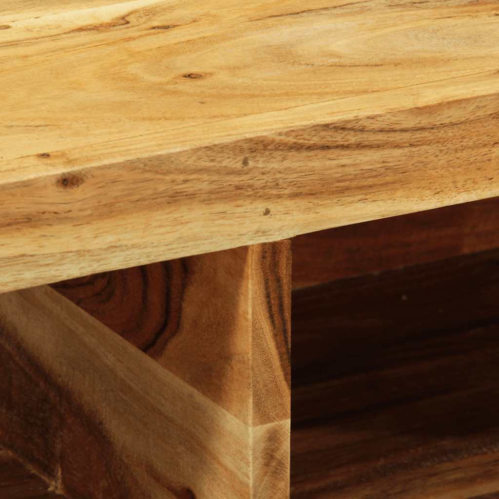 Mobile TV a Parete-Mobile TV a Muro 60x30x19 cm in Legno Massello di Acacia 625195