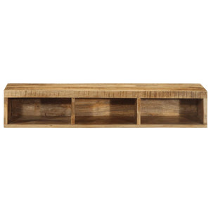Mobile TV a Parete 100x30x19 cm Legno Grezzo Massello di Mango 4017479