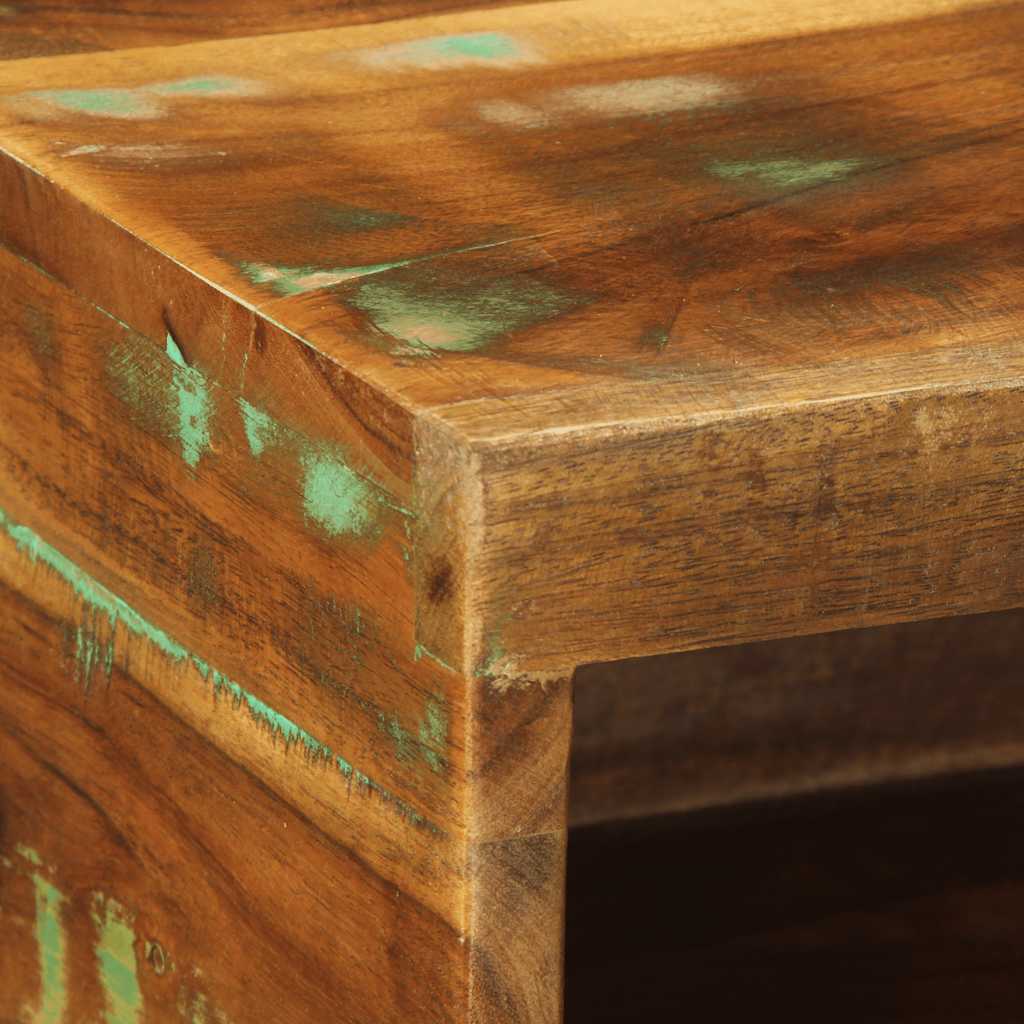 Mobile TV a Parete-Mobile TV a Muro 100x30x19 cm in Legno Massello di Recupero 976797