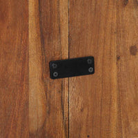 vidaXL Testiera Multicolore 120 cm in Legno Massello Recupero