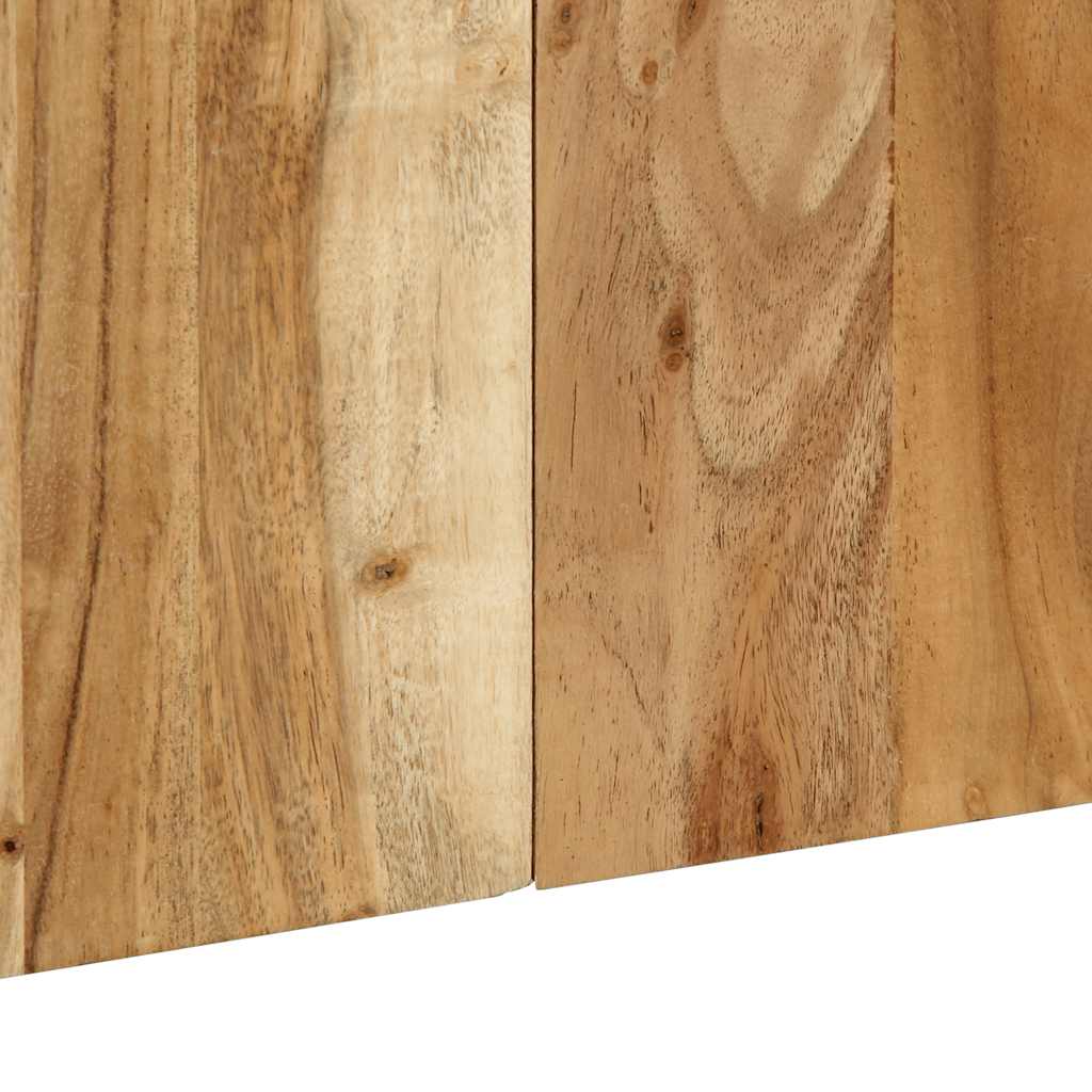 vidaXL Testiera 120 cm in Legno Massello di Acacia