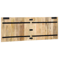 Testiera 140 cm in Legno Massello di Mango Grezzo 4017497