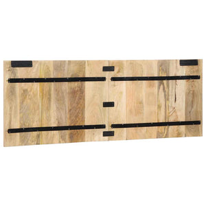 Testiera 140 cm in Legno Massello di Mango Grezzo 4017497