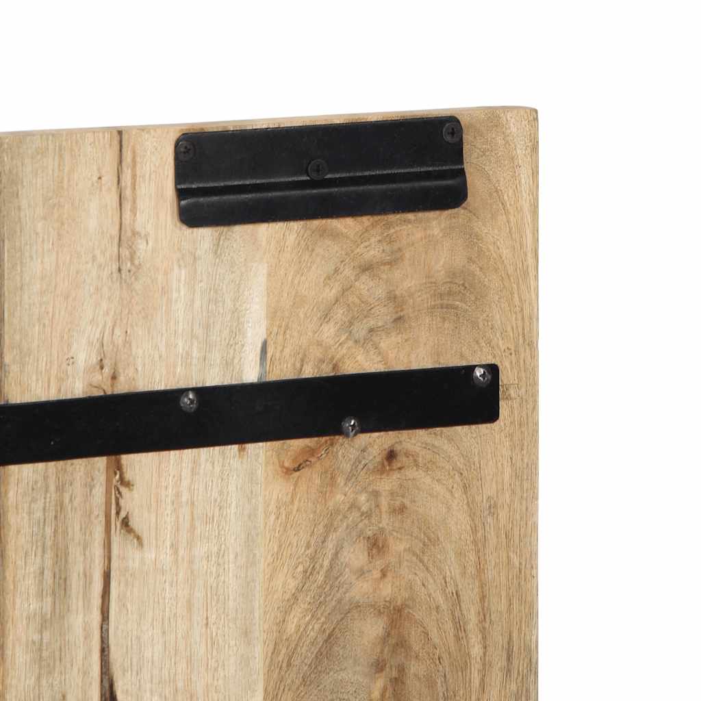 Testiera 140 cm in Legno Massello di Mango Grezzo 4017497