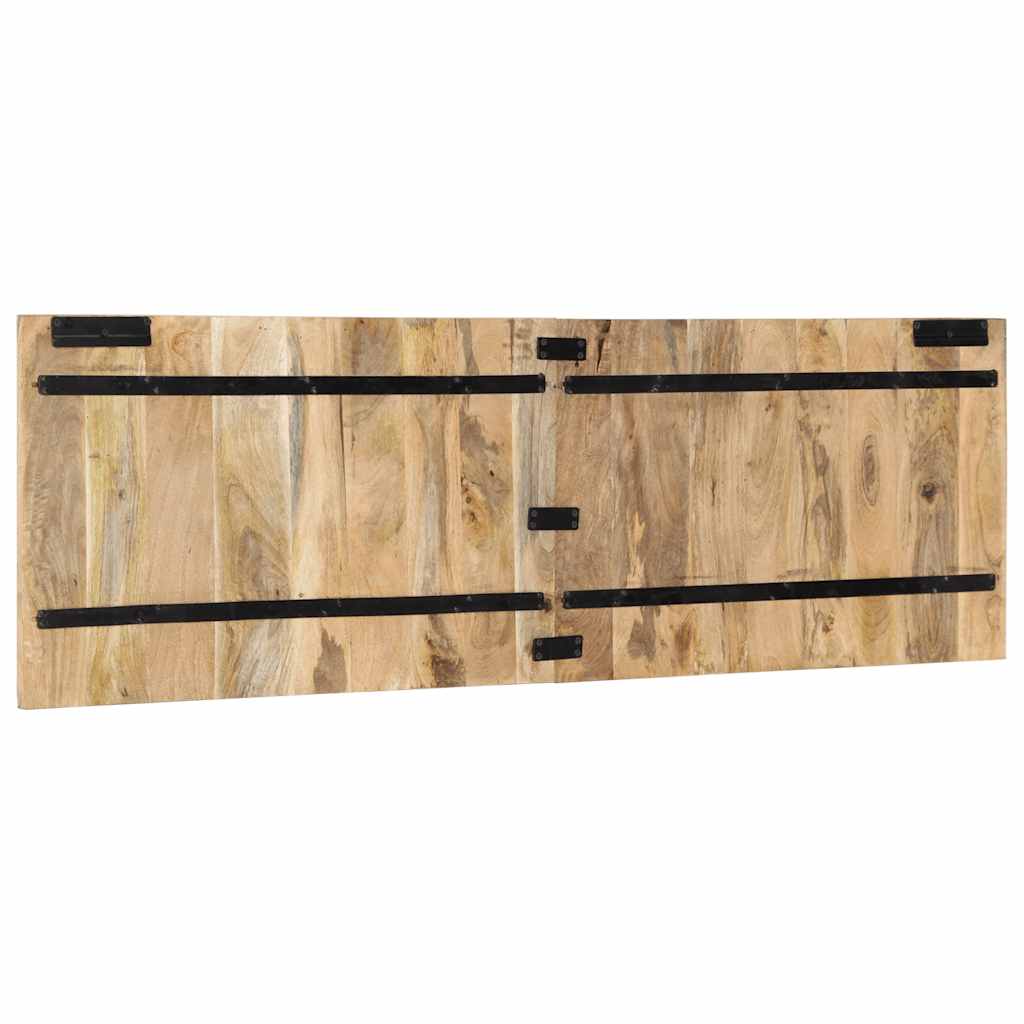 Testiera 160 cm in Legno Massello di Mango Grezzo 4017503