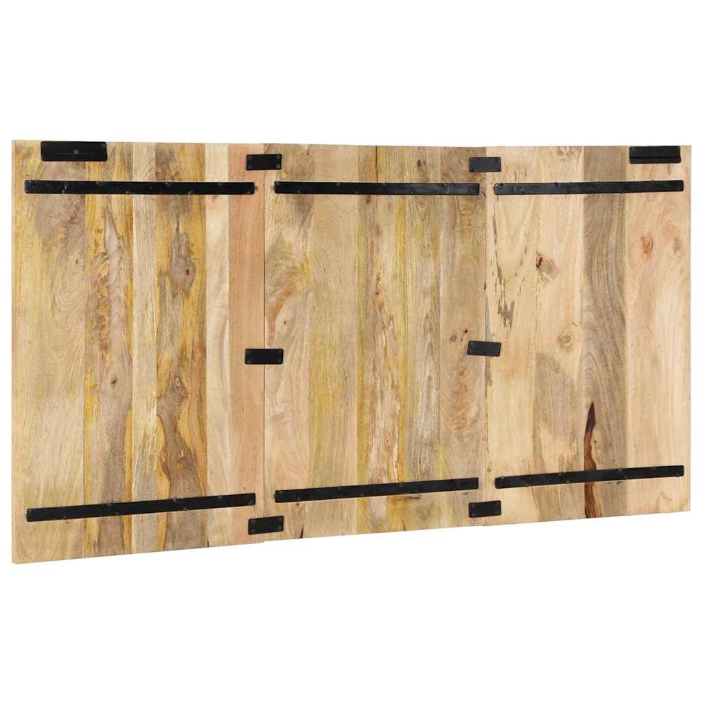 Testiera 160 cm in Legno Massello di Mango Grezzo 4017506