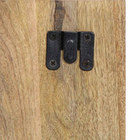 Comodino 50x27x50 cm in Legno Grezzo Massello di Mango 4017521