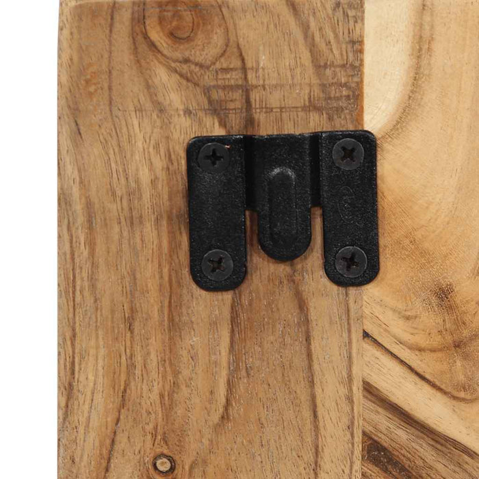 Comodino-Tavolino da notte 50x27x50 cm in Legno Massello di Acacia 860050