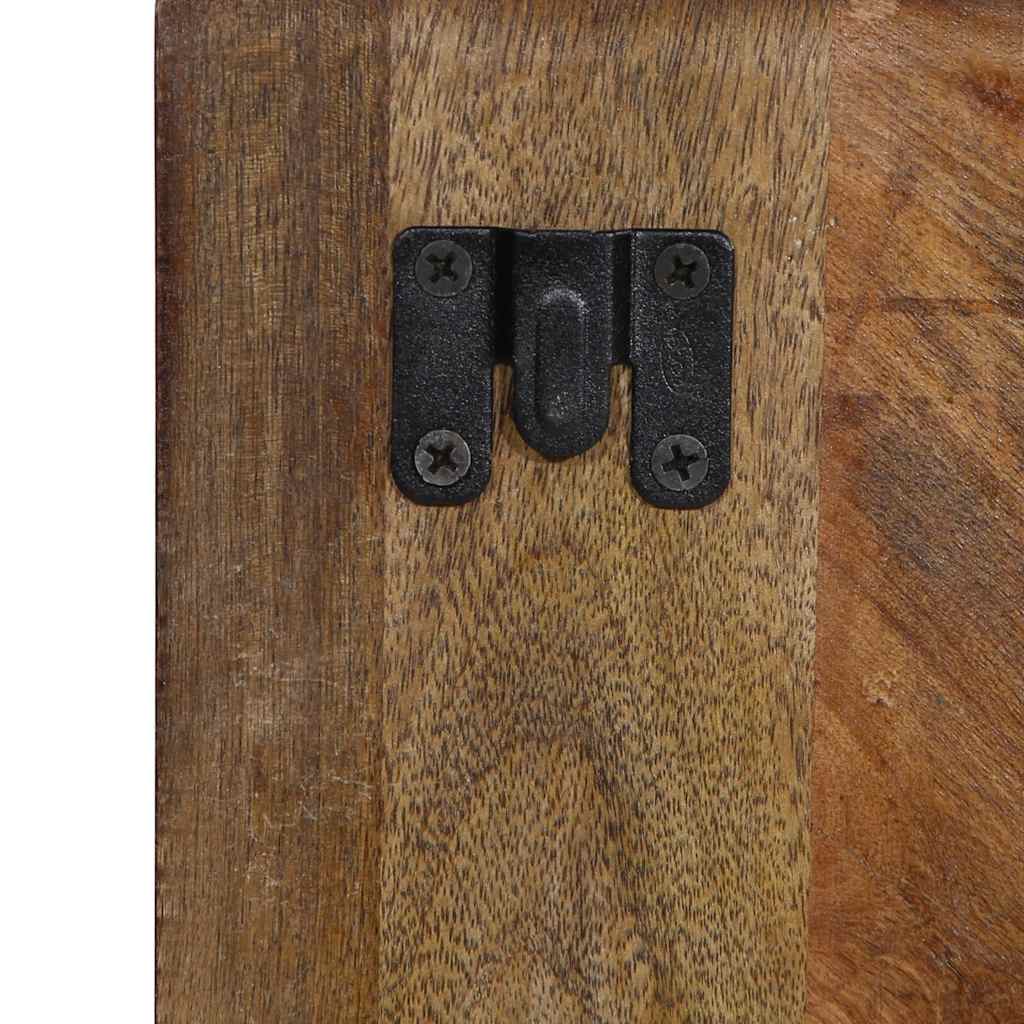 Comodino Multicolore 50x27x50 cm in Legno Massello Recupero 4017525