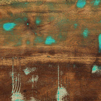 vidaXL Comodino Multicolore 50x27x50 cm in Legno Massello Recupero