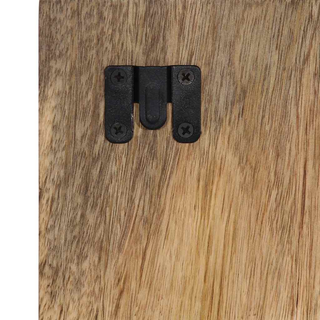 vidaXL Comodino 60x32x80 cm in Legno Grezzo Massello di Mango