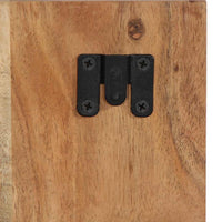 Comodino-Tavolino da notte 60x32x80 cm in Legno Massello di Acacia