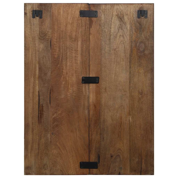 vidaXL Comodino Multicolore 60x32x80 cm in Legno Massello Recupero