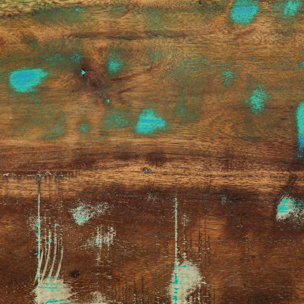 vidaXL Comodino Multicolore 60x32x80 cm in Legno Massello Recupero