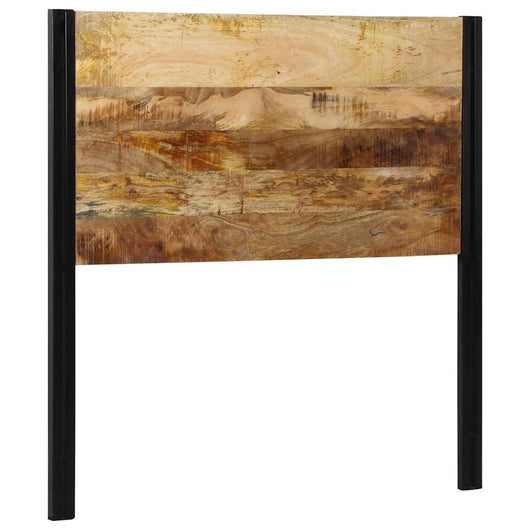 Testiera 100 cm in Legno Massello di Mango e Ferro