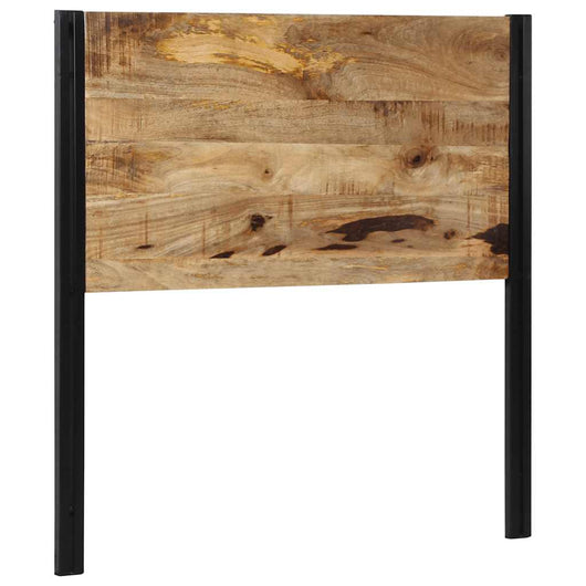 Testiera 100 cm in Legno Massello di Mango e Ferro