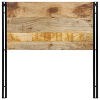 Testiera 100 cm in Legno Massello di Mango e Ferro