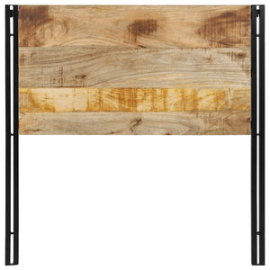 Testiera 100 cm in Legno Massello di Mango e Ferro 4017543