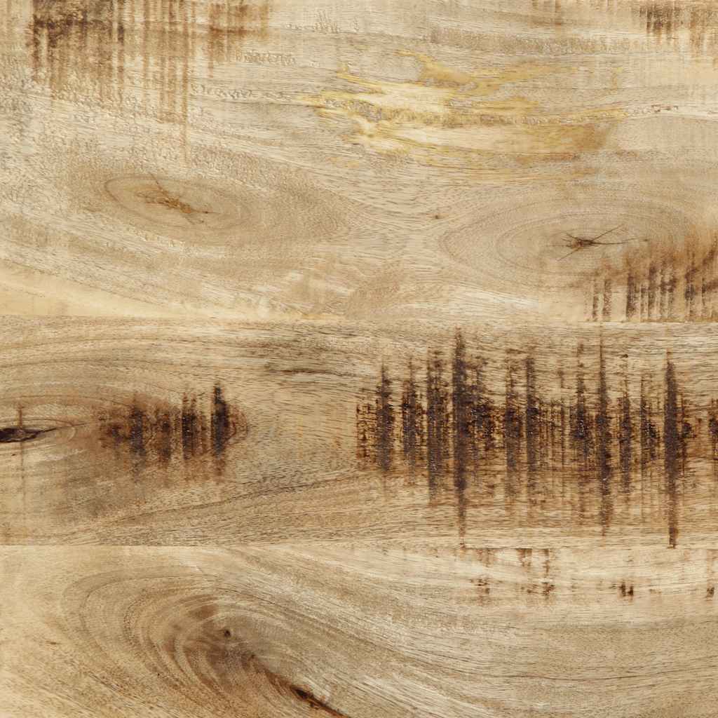 Testiera 100 cm in Legno Massello di Mango e Ferro