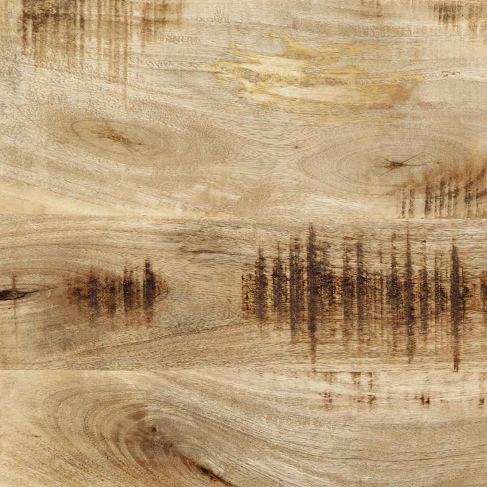 Testiera 100 cm in Legno Massello di Mango e Ferro 4017543