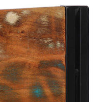 Testiera-Testata-Testiera Decorativa 100 cm in Legno Massello di Recupero e Ferro