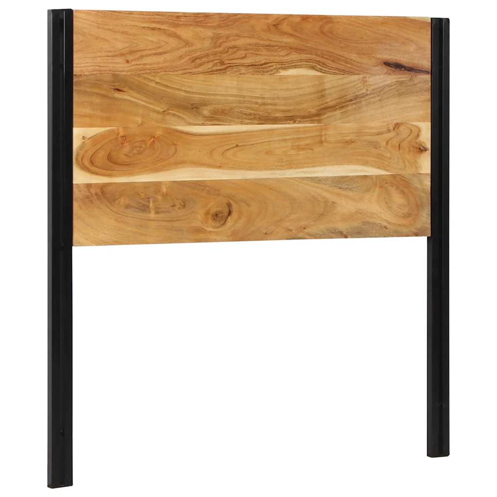 Testiera-Testata-Testiera Decorativa 100 cm in Legno Massello di Acacia e Ferro