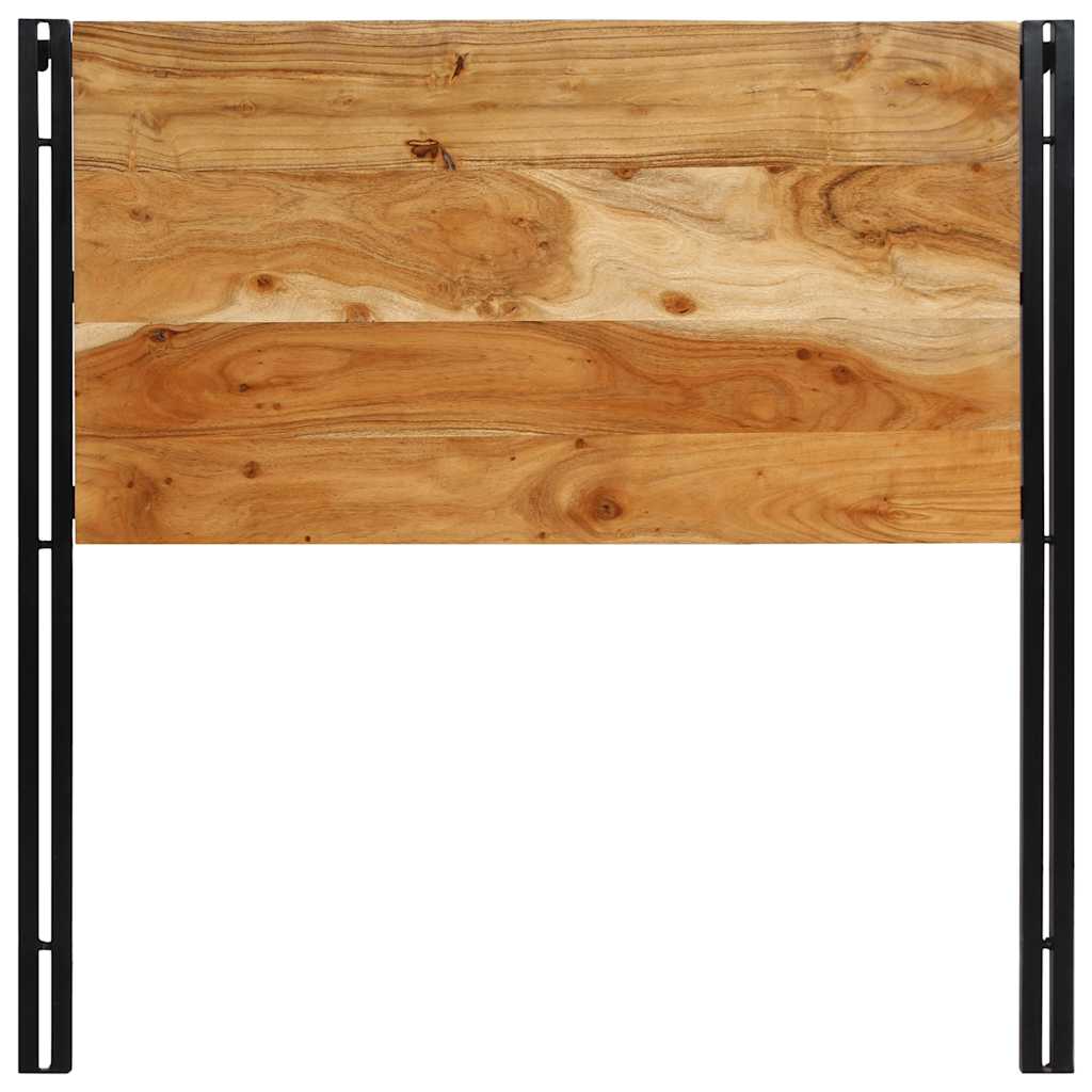 Testiera 100 cm in Legno Massello di Acacia e Ferro 4017545