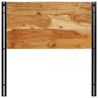 Testiera 100 cm in Legno Massello di Acacia e Ferro 4017545