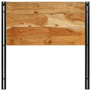 Testiera 100 cm in Legno Massello di Acacia e Ferro 4017545