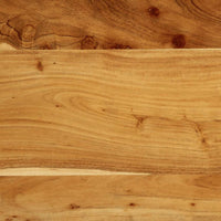 Testiera 100 cm in Legno Massello di Acacia e Ferro 4017545