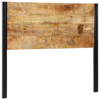 Testiera 120 cm in Legno Massello di Mango e Ferro 4017546