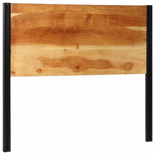 Testiera-Testata-Testiera Decorativa 120 cm in Legno Massello di Acacia e Ferro