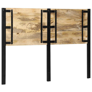 Testiera 140 cm in Legno Massello di Mango e Ferro 4017549