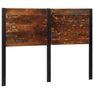Testiera-Testata-Testiera Decorativa 140 cm in Legno Massello di Recupero e Ferro