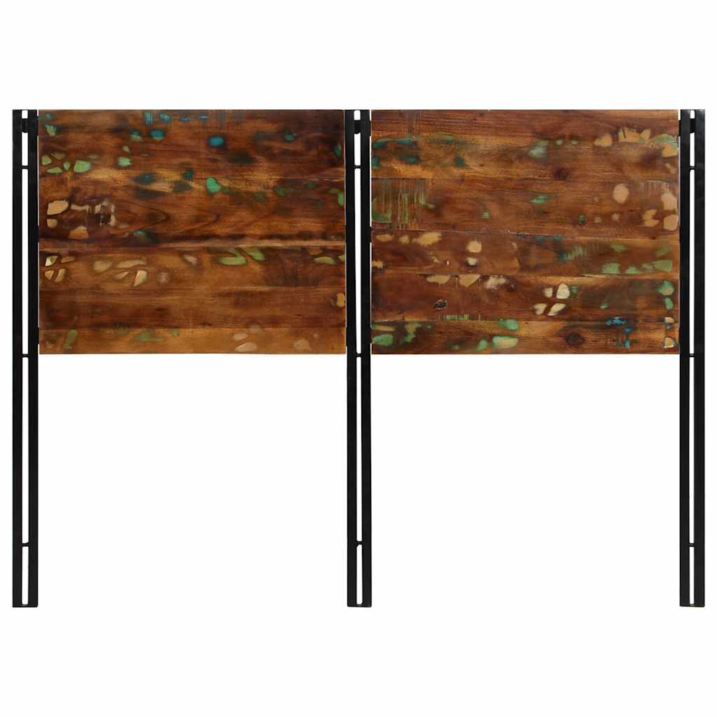 Testiera 140 cm in Legno Massello di Recupero e Ferro 4017550