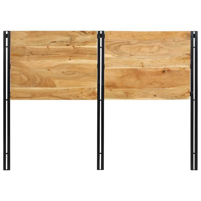 Testiera 140 cm in Legno Massello di Acacia e Ferro 4017551