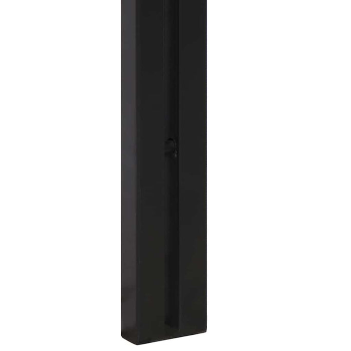 Testiera 140 cm in Legno Massello di Acacia e Ferro 4017551