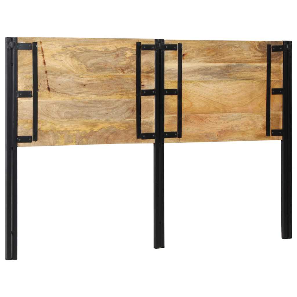 Testiera 160 cm in Legno Massello di Mango e Ferro 4017552