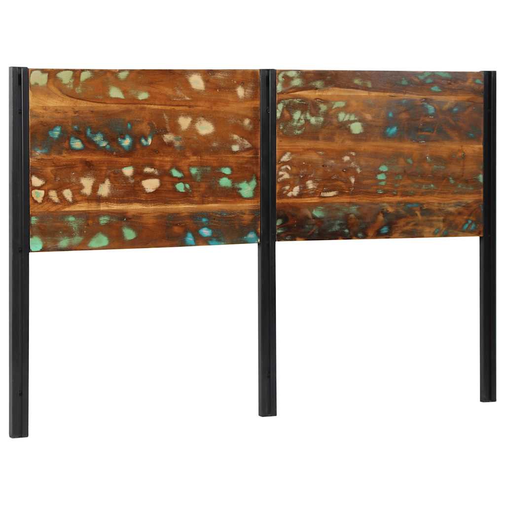 Testiera 160 cm in Legno Massello di Recupero e Ferro 4017553