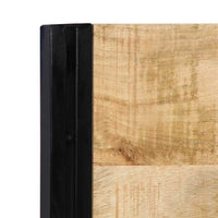 Testiera-Testata-Testiera Decorativa 180 cm in Legno Massello di Mango e Ferro