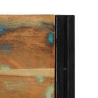 Testiera-Testata-Testiera Decorativa 180 cm in Legno Massello di Recupero e Ferro