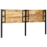 Testiera 200 cm in Legno Massello di Mango e Ferro 4017558